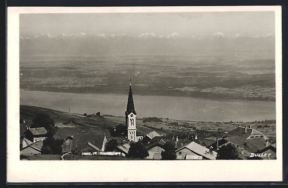 Ansichtskarten: AK Bullet, Panorama mit Kirche – Gebraucht aus Berlin von bartko-reher