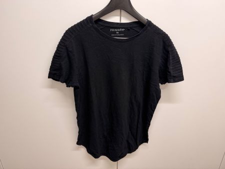 T-Shirt Primark schwarz mit Rippenmuster Grösse M
