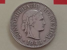 10 Rappen 1943 vz, nur 3,176 Mio!
