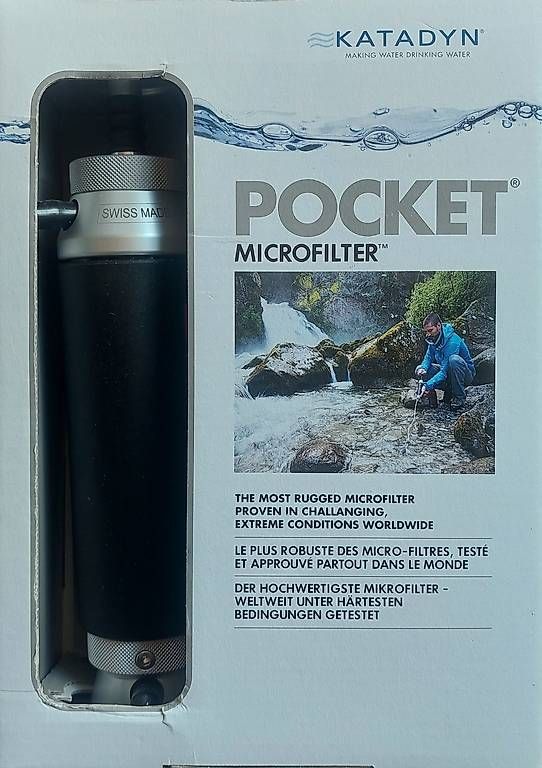 Sanitari: Katadyn Pocket Filter Wasserfilter Outdoor Wandern – Nuovo e nell'imballaggio originale da mund venduto da mahaa