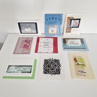 ❗ENDPREIS❗9 Stück handgemachte Kunst-Karten Unikate