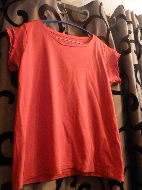 T-shirt: Shirt von Multiblu, Gr. 42, rot – Usato da Nunningen venduto da Fashion-Ave51
