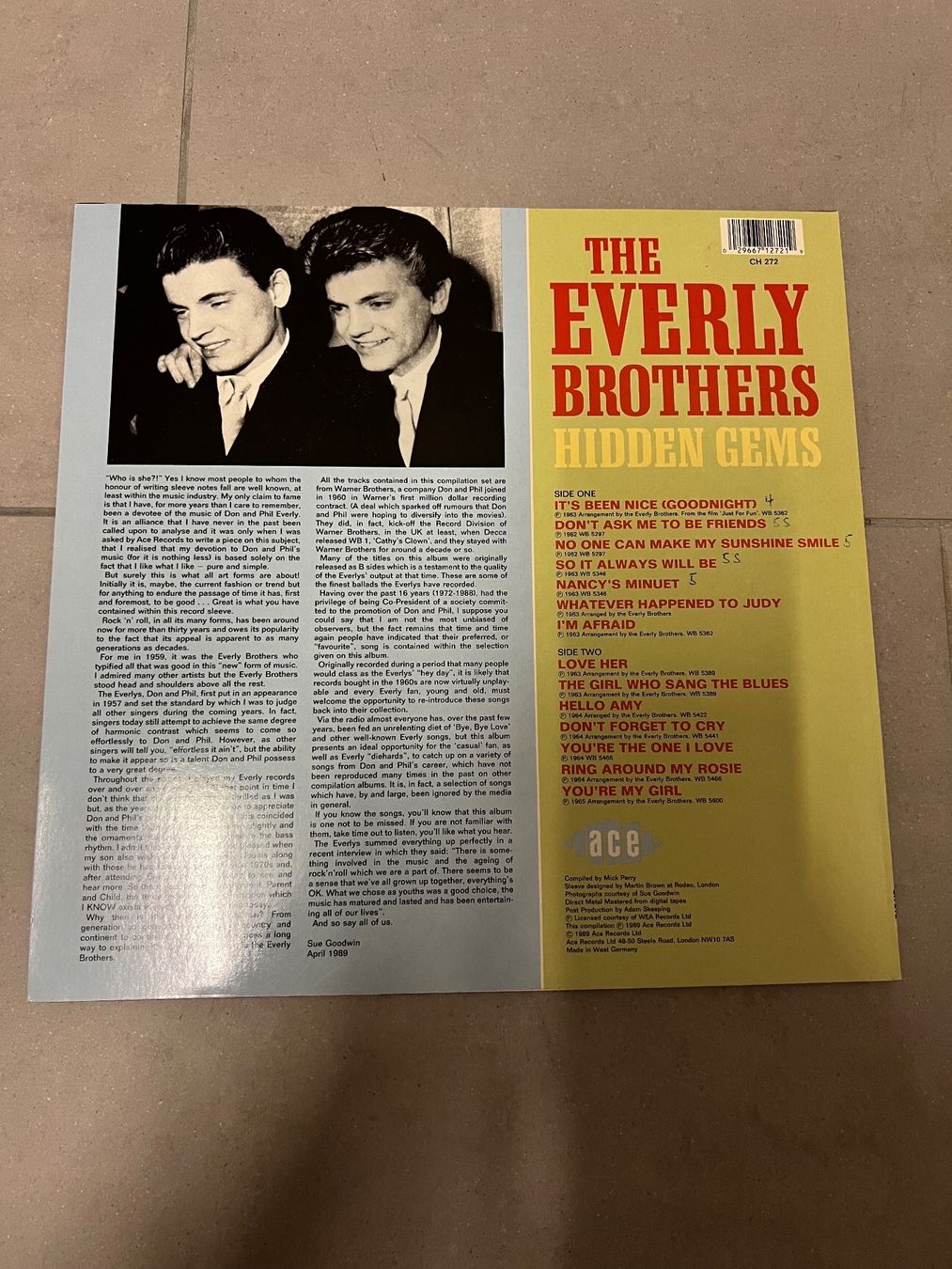 Vinyles: Schallplatte / The Everly Brothers / Hidden Gems – D'occasion à Freidorf TG par sarotiko 1