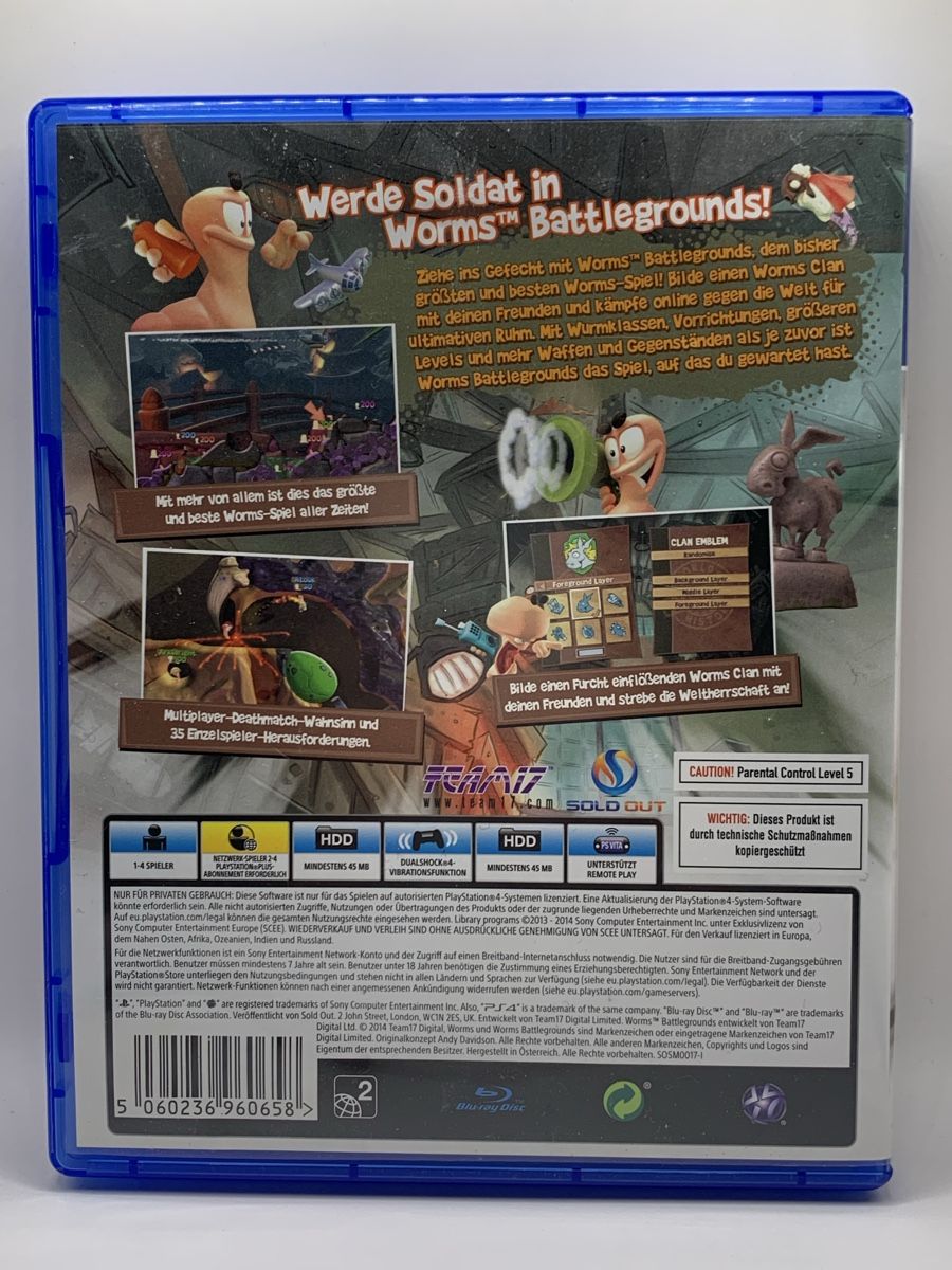 Sony Spiele: Worms Battlegrounds - PS4 – Gebraucht aus Ostermundigen von RG-Collector 1