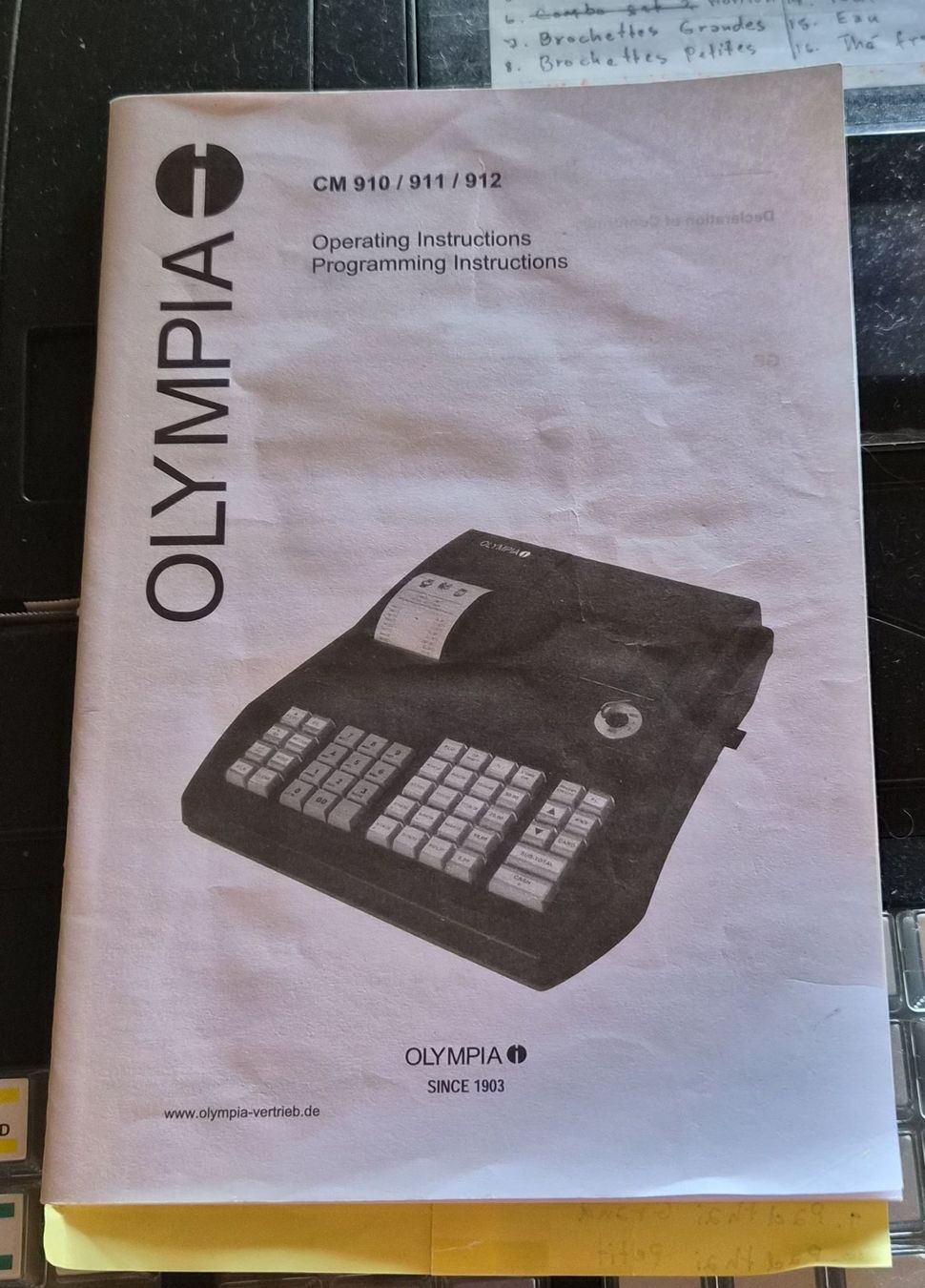 Registratore di cassa: Olympia CM912 – Usato da Morges venduto da B.Nipawan 2