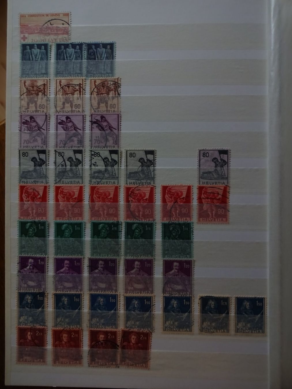 Tutti i francobolli: Schweizer Marken plus Album 3,5 cm dick – Usato da Cham venduto da mktreasure 4