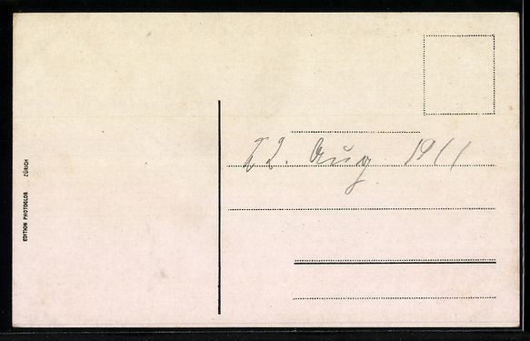 Cartoline postali: Bern, Ortspartie mit Blick zum Bundespal – Usato da Berlin venduto da bartko-reher 1