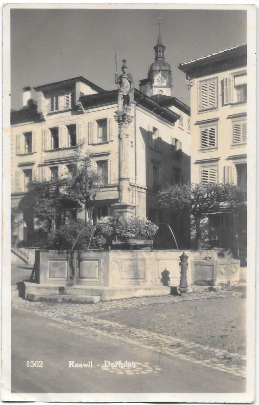 Cartoline postali: Ruswil Dorfplatz – Usato da Olten venduto da clotaldi