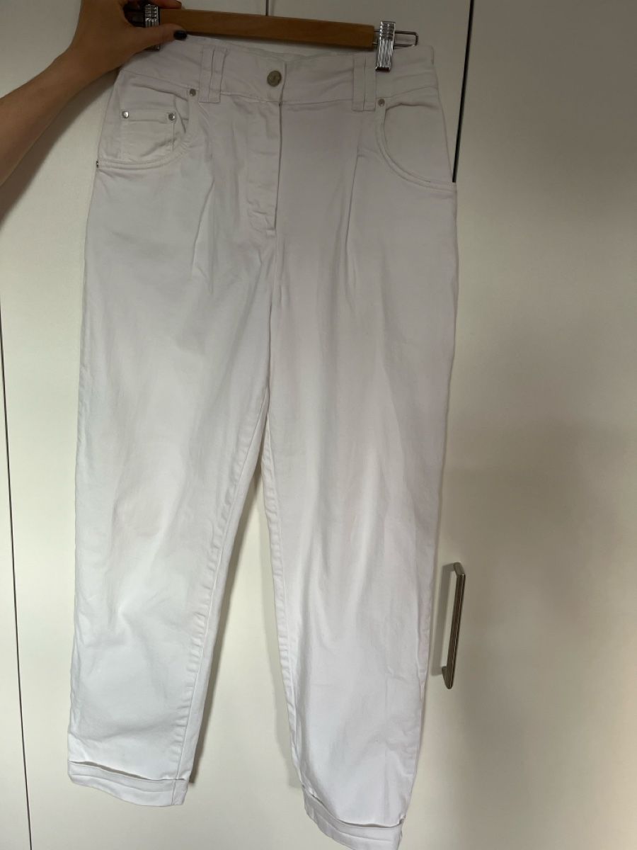 Max & Moi Pantaloni: Max&moi White Chinos. Size 38. Trendy! – Usato da Luzern venduto da worn_by_Ana