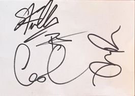 Razorlight Autogramm signiert Karte 10x15cm