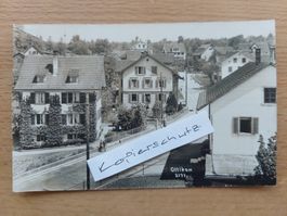 AK Echtfoto Ottikon Gossau ZH  mit alter WMB-Bahnlinie