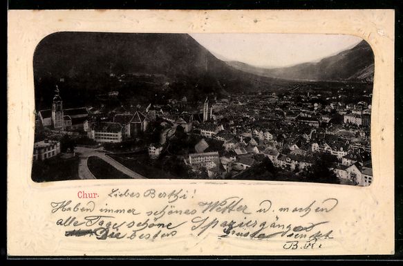Cartes postales: AK Chur, Panorama mit Kirche, 1902 – D'occasion à Berlin par bartko-reher