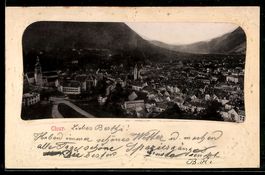 AK Chur, Panorama mit Kirche, 1902