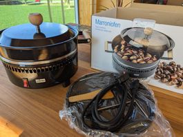 Marroniofen mit Grill-/Crepeplatte