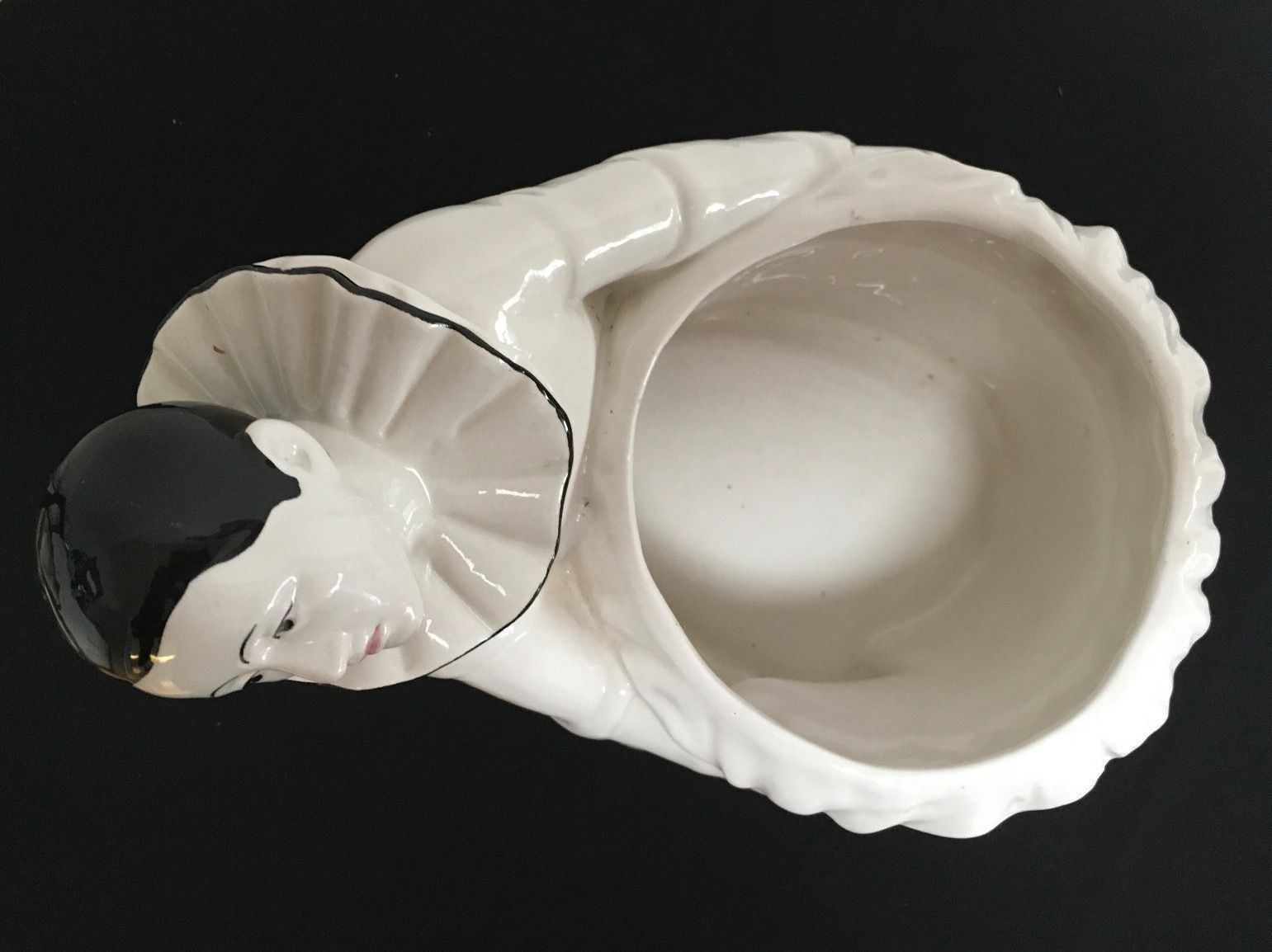 Statuette: Cachepot, Harlekin aus Porzellan – Usato da Basel venduto da citystore 1