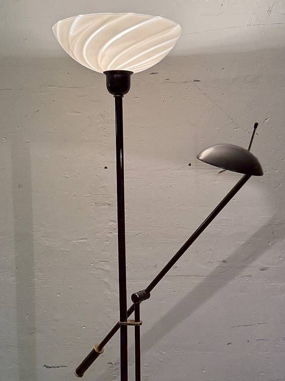 Lampade: Design Stehleuchte Postmodern  Deckenfluter mit Leselampe – Usato da Klingnau venduto da Umweltklinik 3