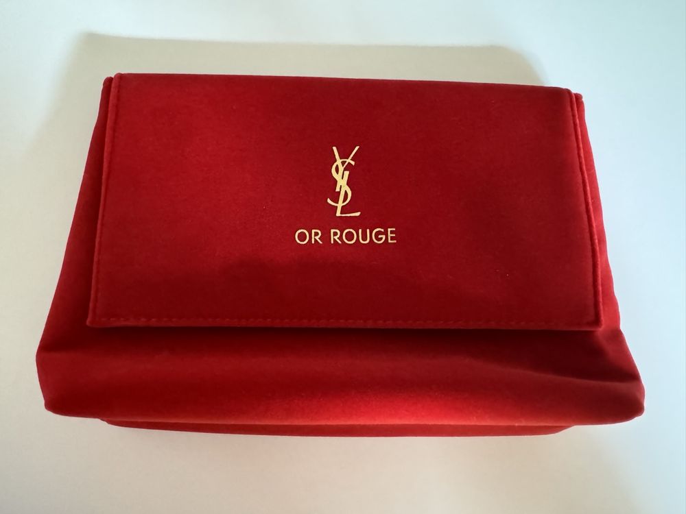 YSL MAKE UP TASCHE ROT FILZ Kaufen auf Ricardo