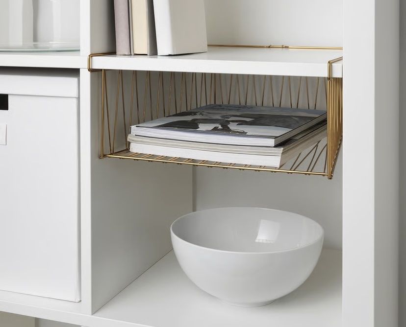 Ikea Altro per la casa: KALLAX Drahtkorb, messingfarben, 40x33 cm – Nuovo (secondo la descrizione) da St. Gallen venduto da sid_vr7x