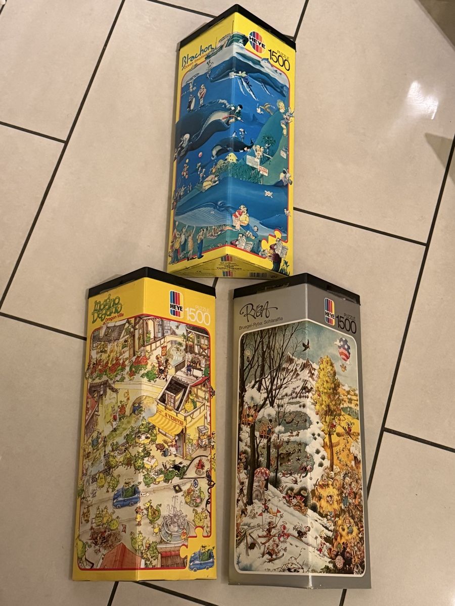 Heye Puzzle: 3 x Heye Puzzle Wimmelbild 1500 – Usato da Deitingen venduto da Himhip 1