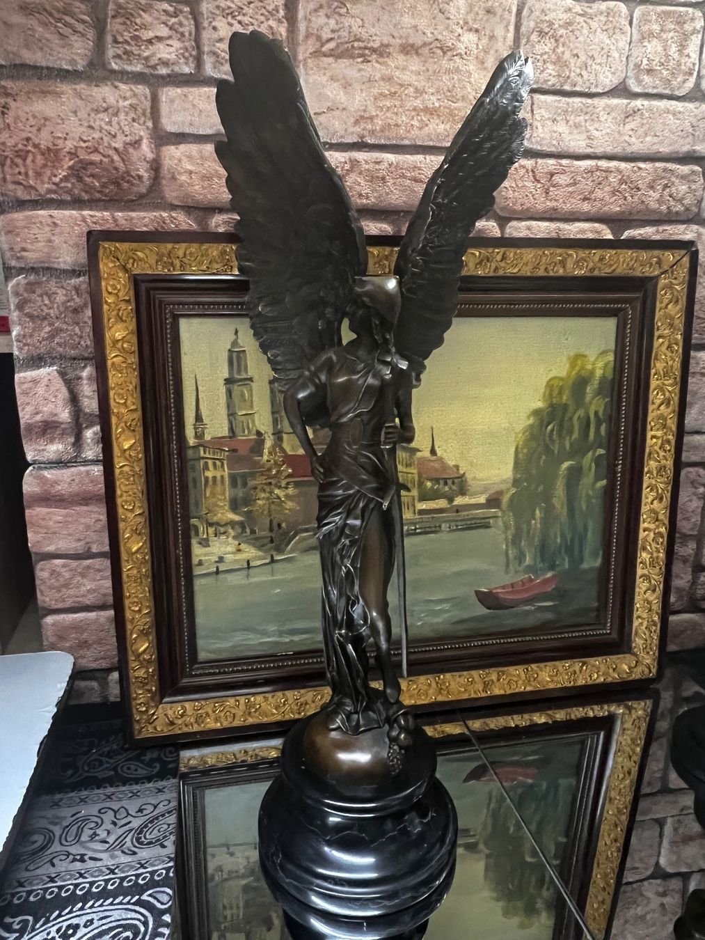 Statuette: Bronze Figur Engel Des Friedens echte Hingucker 64 cm – Usato da Oberengstringen venduto da Cici7 2