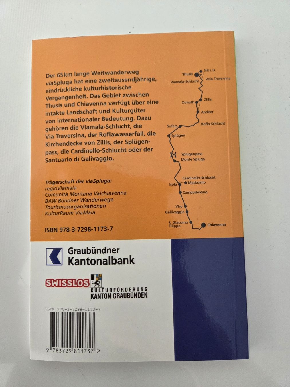 Libri: Wanderführer viaSpluga Thusis-Splügenpass  – Usato da Domat/Ems venduto da rof_j2rm 1