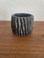 Vaso decorativo in ceramica nera
