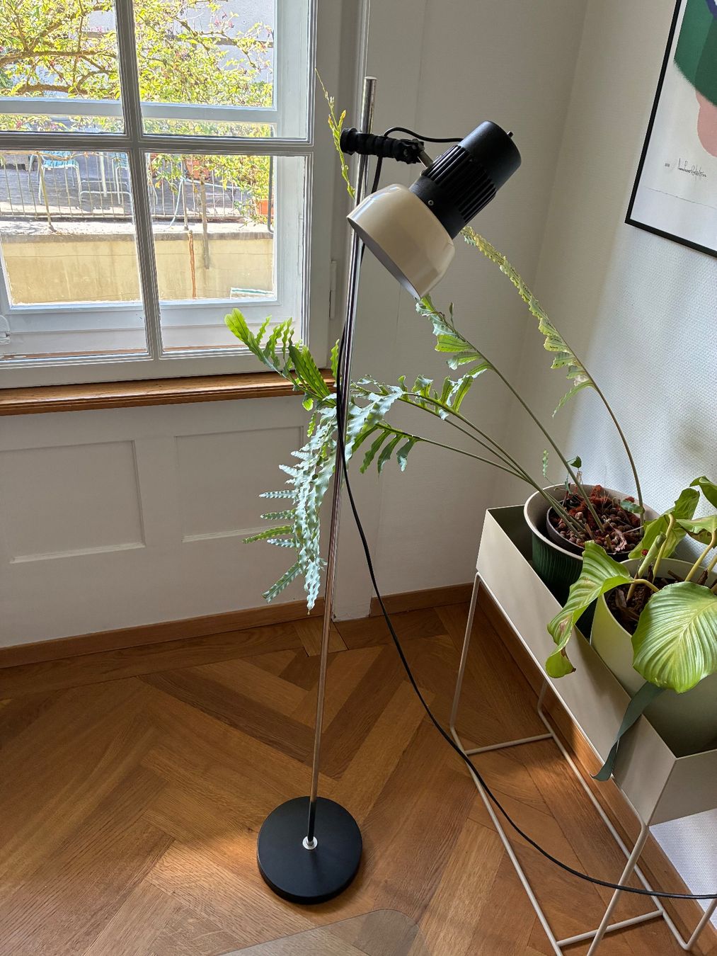 Lampade: Vintage Steh-Lampe | Beige – Usato da Bern venduto da Nautilus14