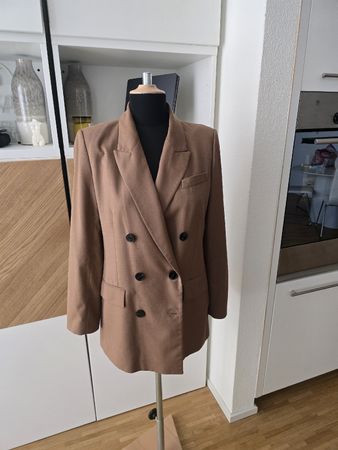Blazer Zara braun zweireihig Grösse M gebrauchter Zustand