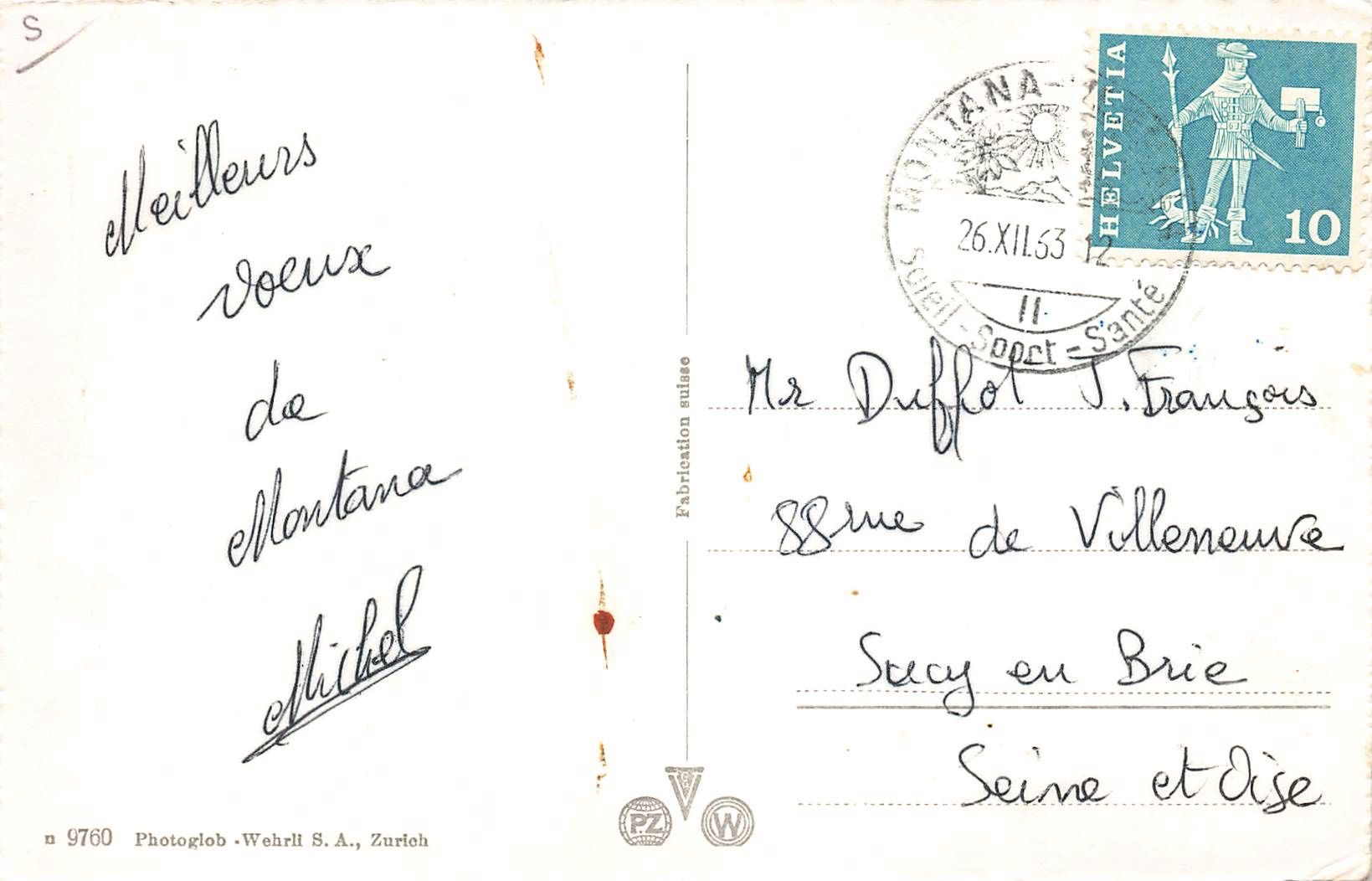 Cartoline postali: Montana – Usato da Biasca venduto da Blenio71 1