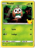 Rowlet McDonald's Pokémon Promo 7/25 Englisch MINT