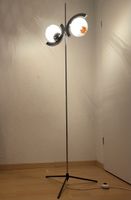 Lampadaire Space Age, abat-jour Murano, année 70