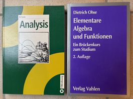 Elementare Algebra und Funktionen, D. Ohse und Analysis, W.R