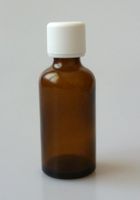 Braunglas 50ml mit Giessring