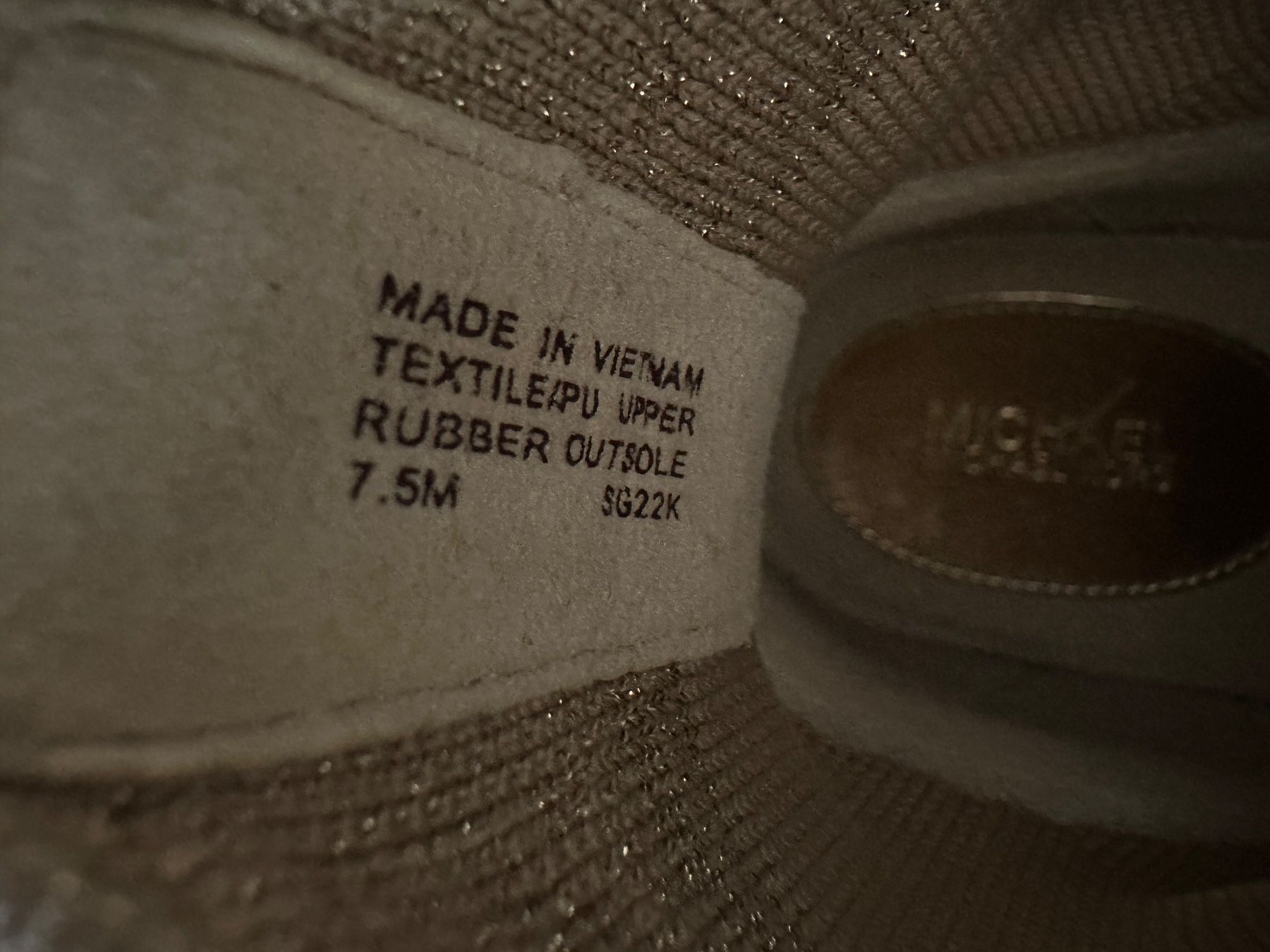 Michael Kors Scarpe da donna: Michael Kors Sneaker Gr. 37.5 Plateau Glitzer Beige – Usato da Basel venduto da morochadelsur 5