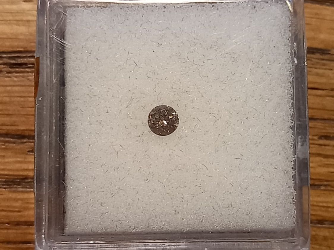 Edelsteine: 0.15 cts. CERTIFIED Diamond, SI1, Sparkly Intense Brown – Gebraucht aus Aarau von Reto_BA_01 2