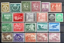 DEUTSCHES REICH: Ein Lot Postfrischer ** aus 1939–1944