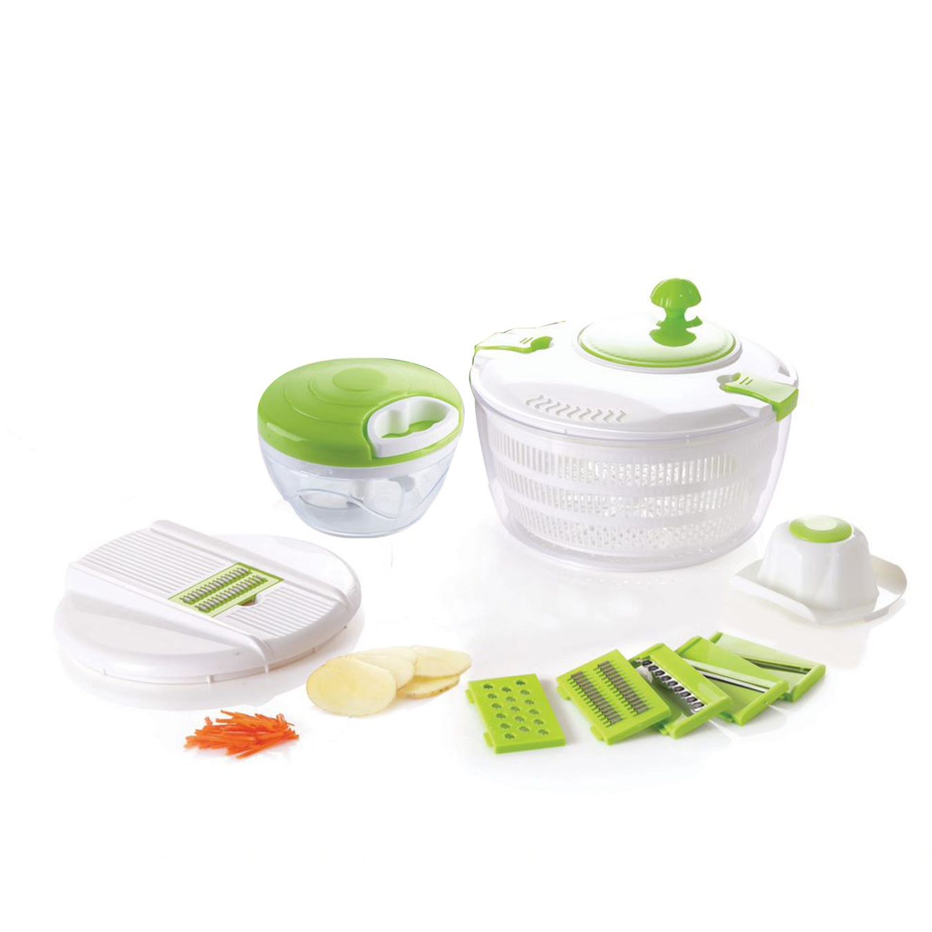 Elettrodomestici da cucina: SET ESSOREUSE À SALADE ET MANDOLINE – Nuovo e nell'imballaggio originale da Châtelaine venduto da BONNE_AFFAIRE