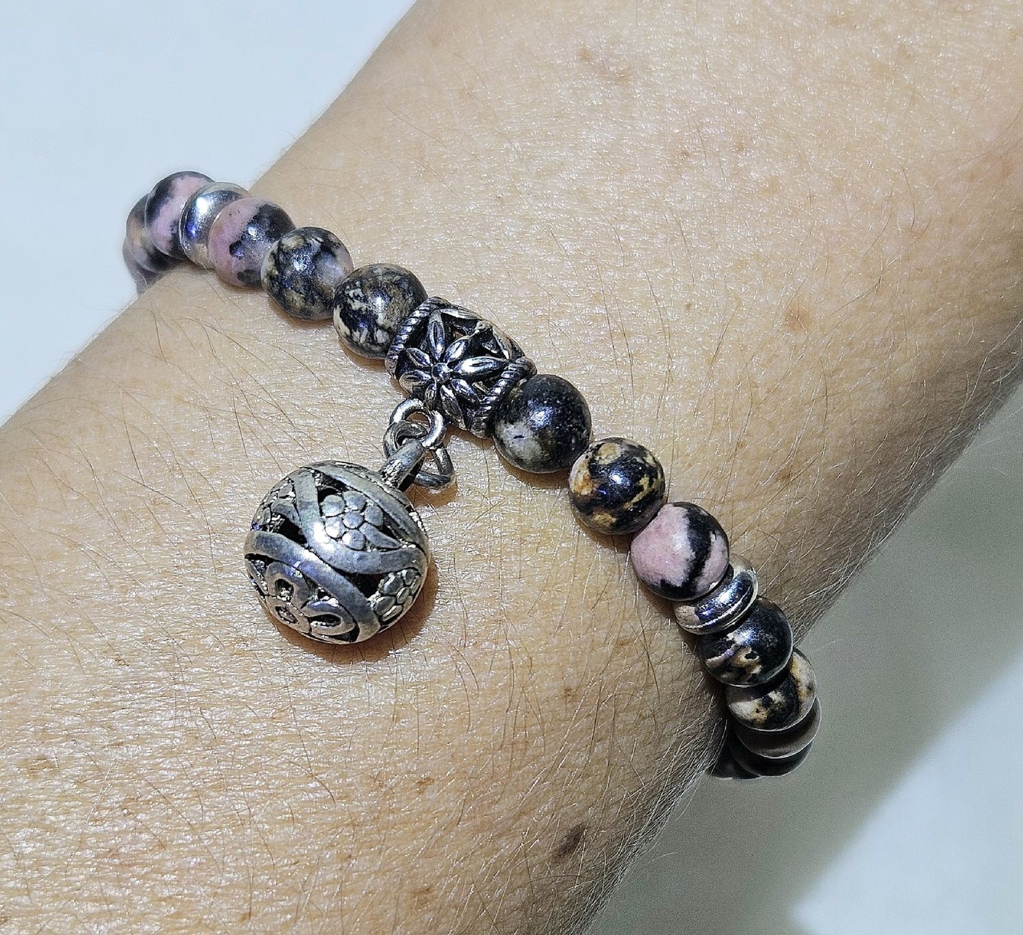 Armbänder & -reifen: Rhodonit-Kugel Armk. - Spendenaktion – Neu (gemäss Beschreibung) aus Unterkulm von Nachtigall 3