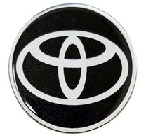 AUSVERKAUF Toyota Nabendeckel Aufkleber 3D 48mm 4er Set