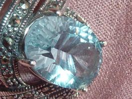 bague silber et pierres taille 59 neuf pour femme