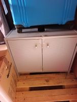 Waschbeckenunterschrank grau mit zwei Türen