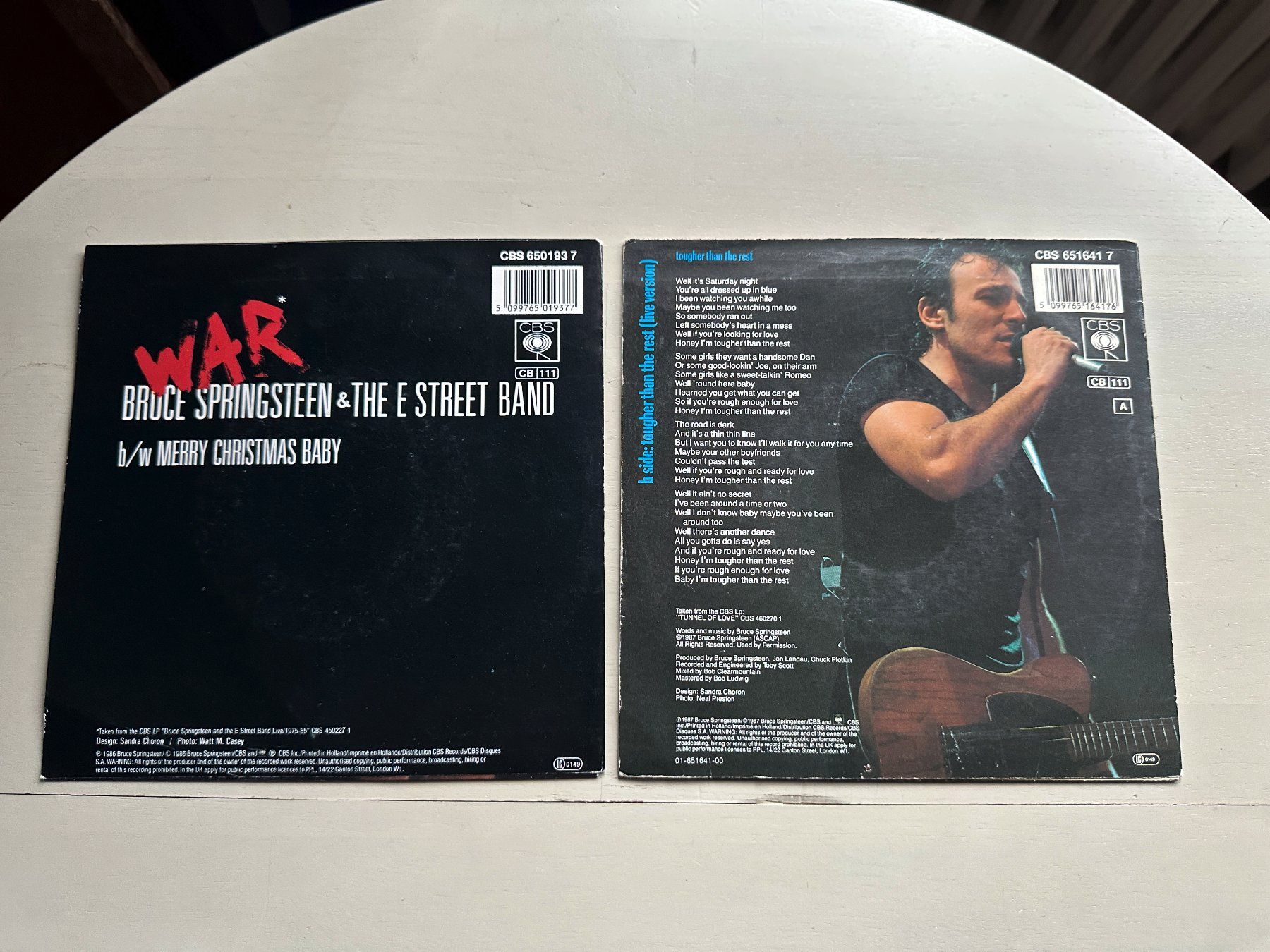 Dischi in vinile: BRUCE SPRINGSTEEN tolle Tougher than the rest War Single – Usato da Basel venduto da Partridge 1
