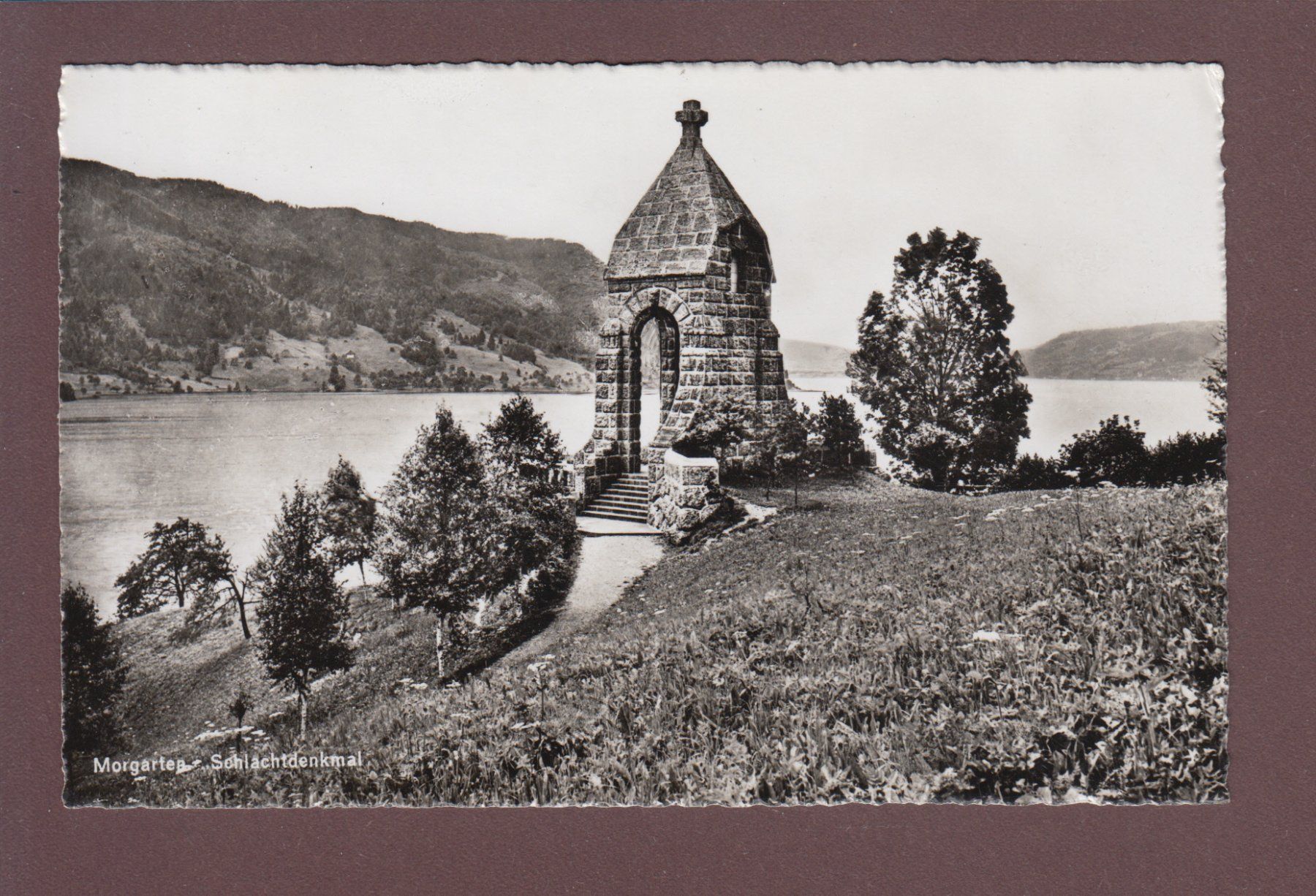 Cartoline postali: Aegerisee - MORGARTEN - Schlacht Denkmal - Feldpost – Usato da Pully venduto da nicecards