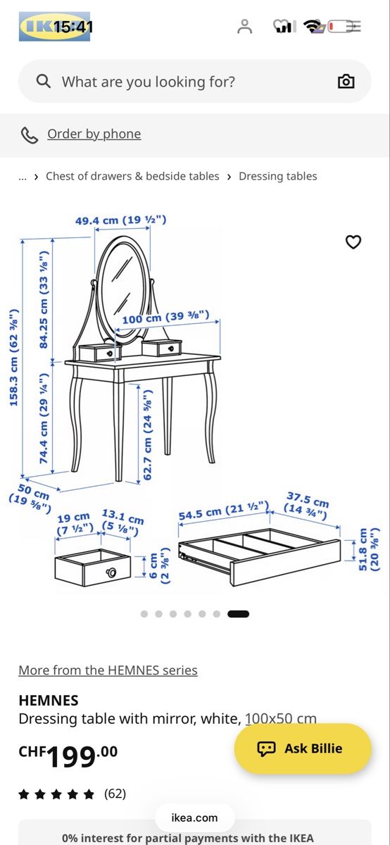 Ikea Schminktische: IKEA Hemnes dressing table  – Neu (gemäss Beschreibung) aus Basel von VanBuyer2010 2