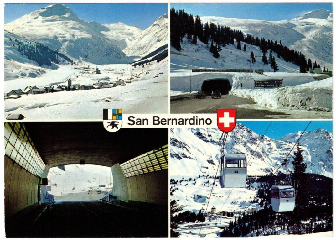 Cartes postales: San Bernardino - 4 Bild AK – D'occasion à Binningen par Mountainrider