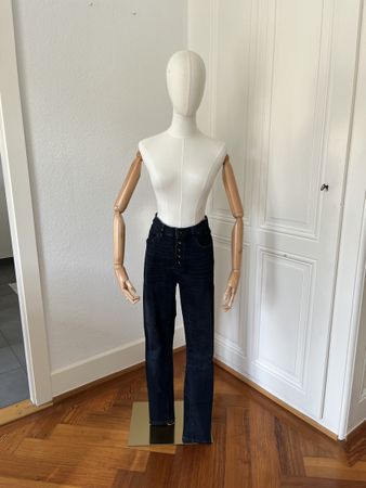 Massimo Dutti Jeans, High Rise Skinny, Size 40, Blue