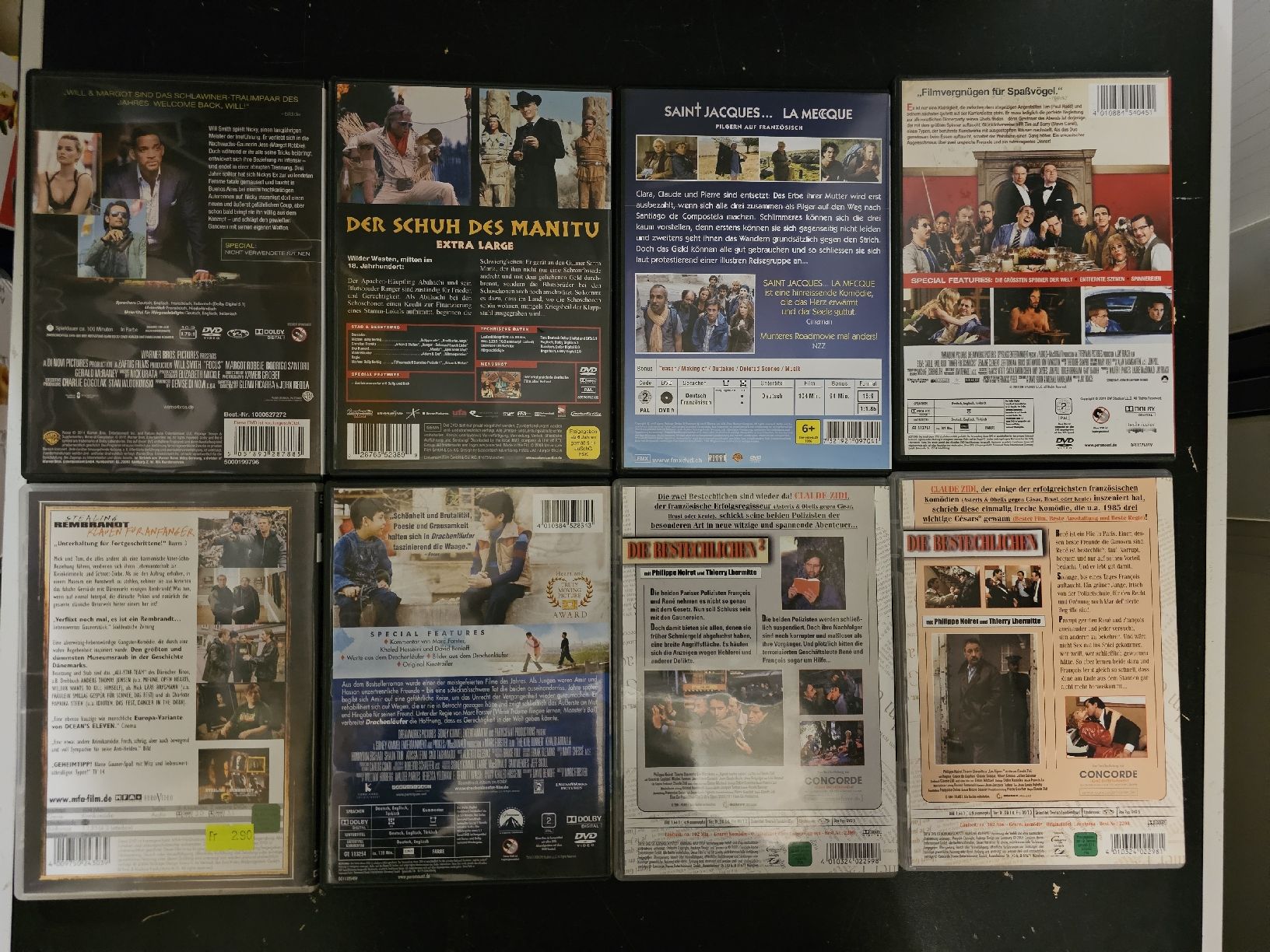 Alle DVDs: 8 DVD - Comédie, action - Bon état – Gebraucht aus Basel von Paloma6261 1