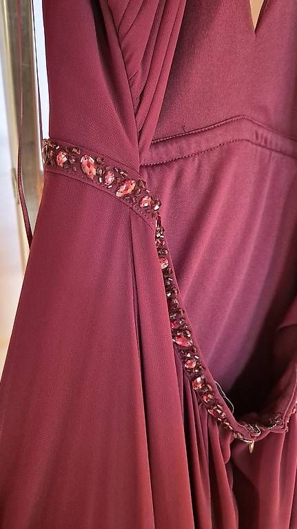 Vestiti: Jake's Abendkleid, bordeau rot, Grösse 38 – Usato da Horgenberg venduto da callmeloco 3