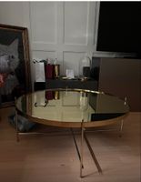 Couchtisch Spiegelgoldfarben Metall guter Zustand