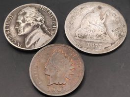 3 Münzen USA